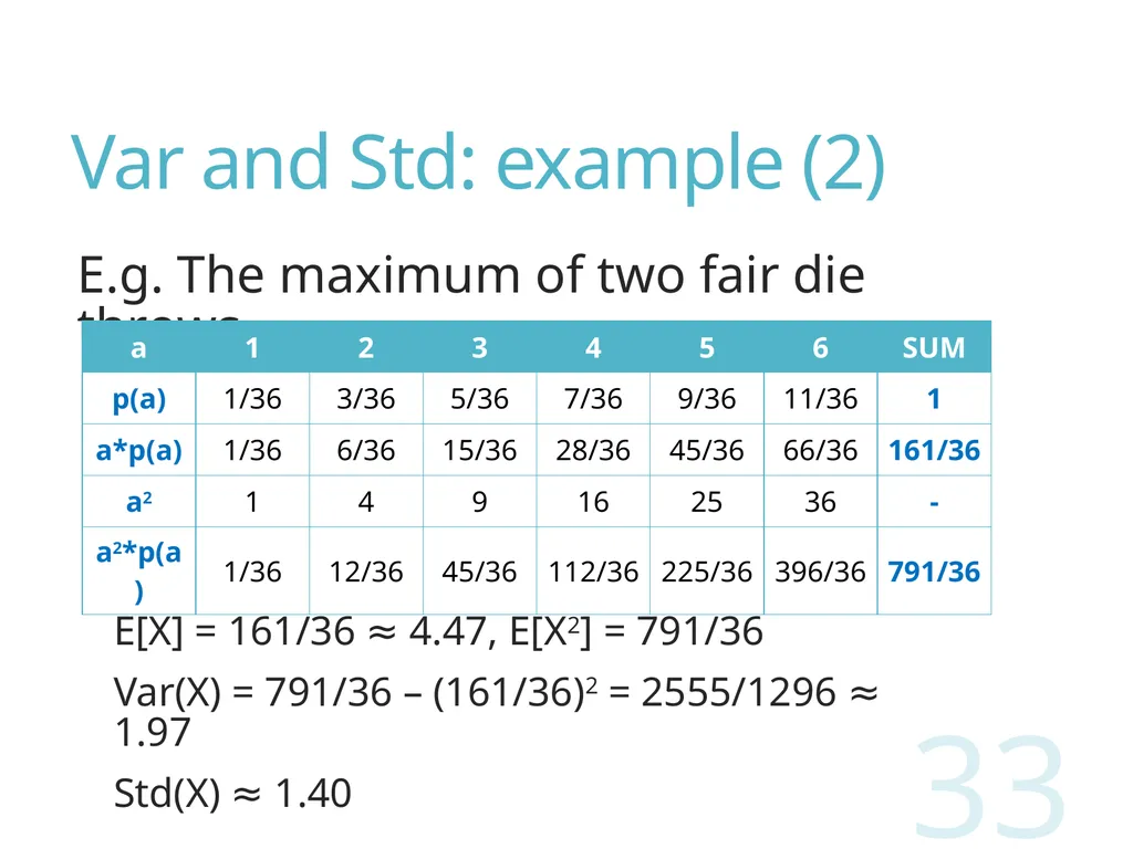 Probability and Statistics for Computer Scientists - slide 33 of 62