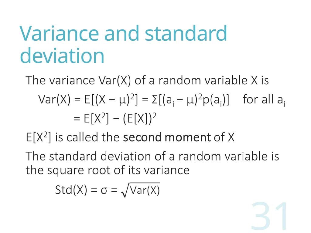 Probability and Statistics for Computer Scientists - slide 31 of 62