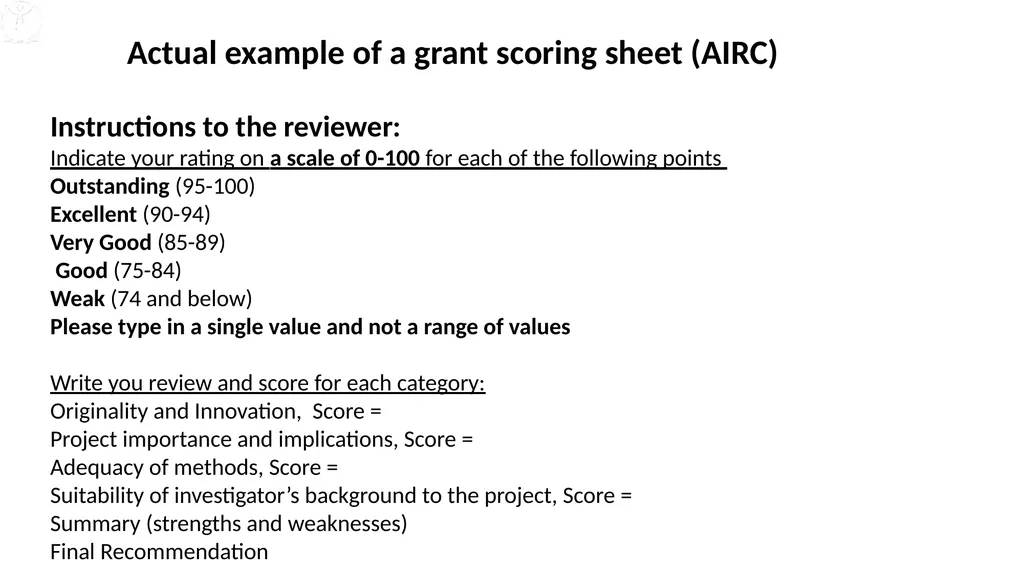 Grant writing Lots of resources on line and in - slide 21 of 69