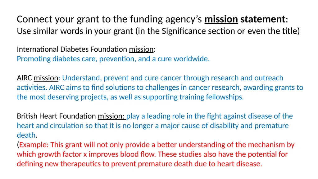 Grant writing Lots of resources on line and in - slide 8 of 69