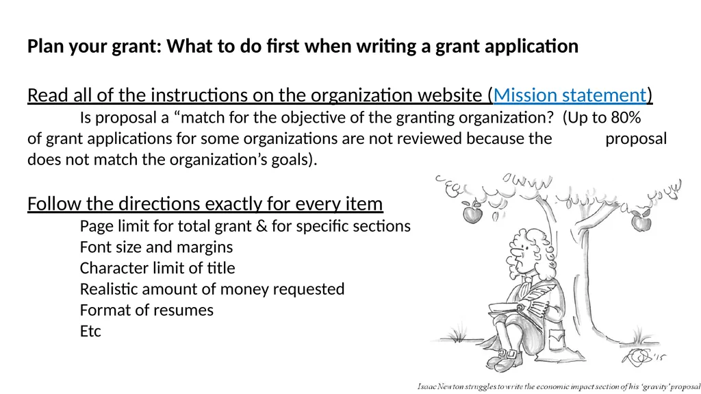 Grant writing Lots of resources on line and in - slide 18 of 69