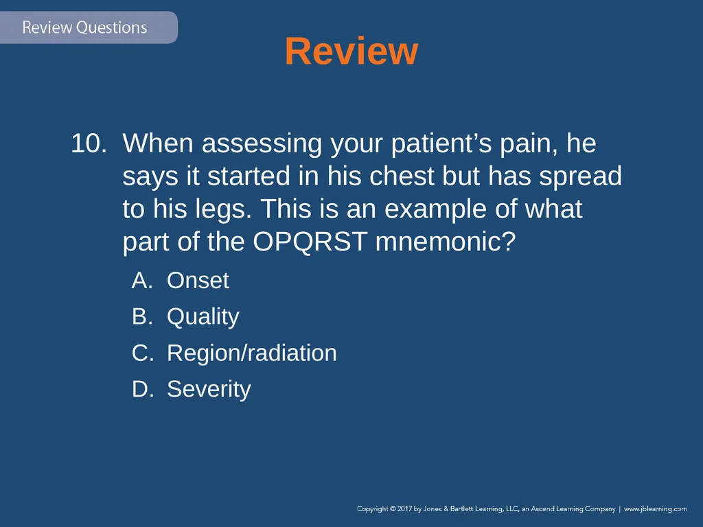 Chapter 9 Patient Assessment National EMS - slide 174 of 177