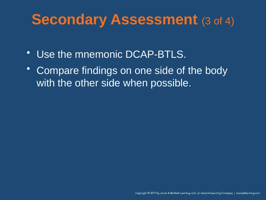 Chapter 9 Patient Assessment National EMS - slide 98 of 177