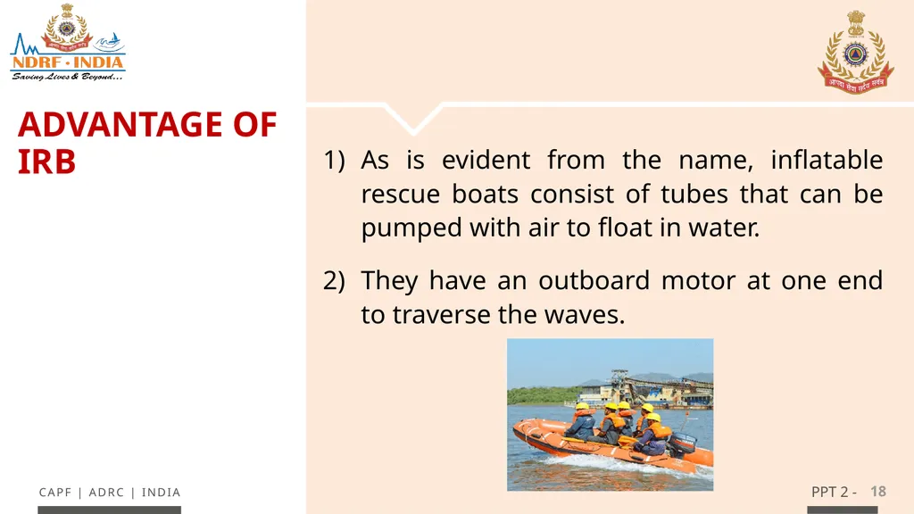 - 1 LESSON 4 (INFLATABLE RUBBERIZED BOAT) ANDOBM - - slide 18 of 61