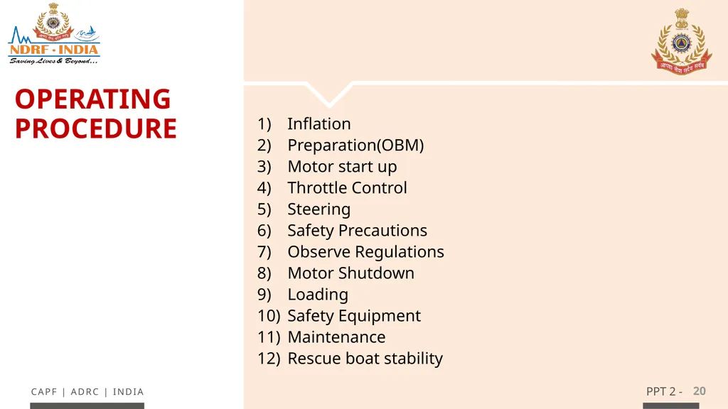 - 1 LESSON 4 (INFLATABLE RUBBERIZED BOAT) ANDOBM - - slide 20 of 61
