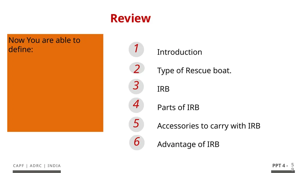- 1 LESSON 4 (INFLATABLE RUBBERIZED BOAT) ANDOBM - - slide 59 of 61