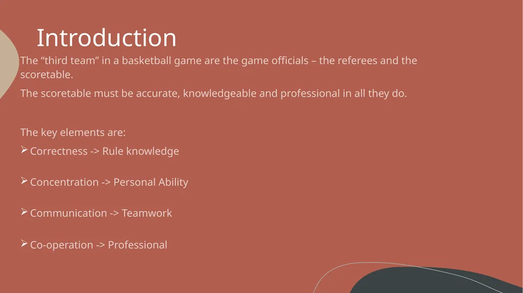 Level 1 Scoretable Course Introduction The “third - slide 2 of 14