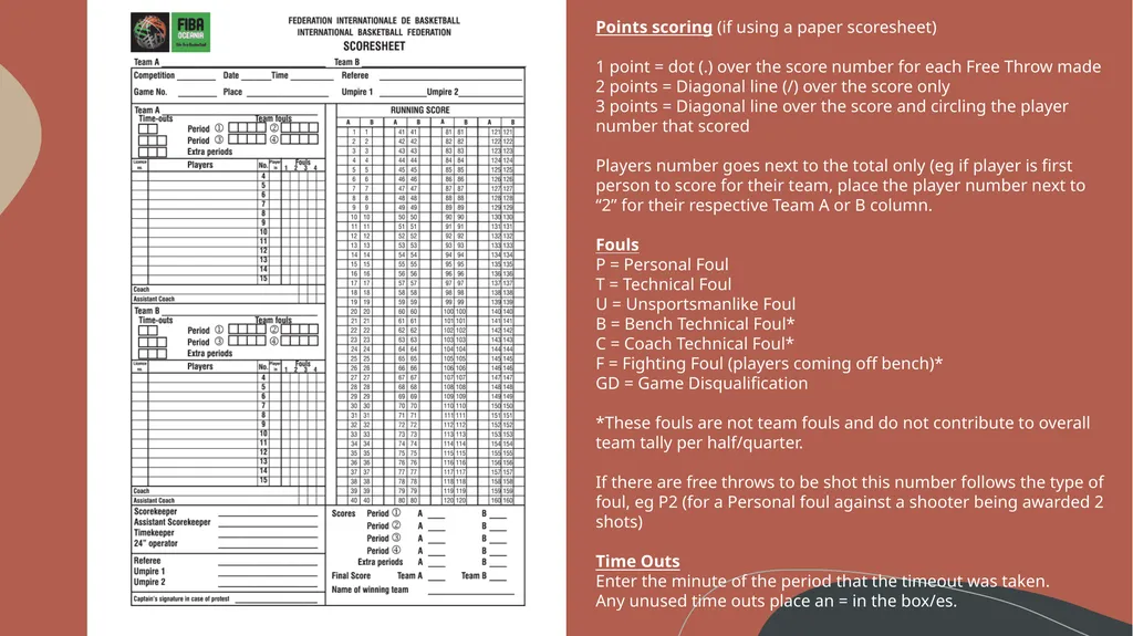 Level 1 Scoretable Course Introduction The “third - slide 6 of 14