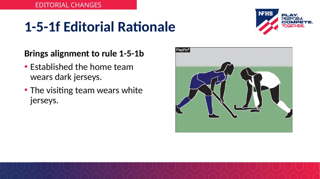 2026 NFHS Field Hockey Rules Changes 1-6-1 Player - slide 8 of 27