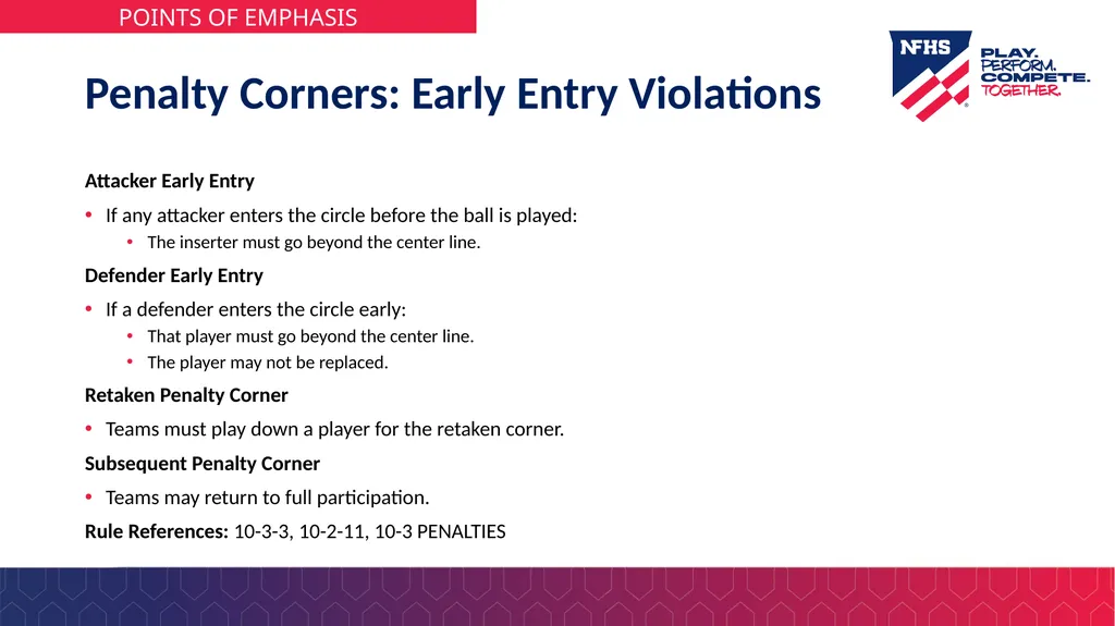 2026 NFHS Field Hockey Rules Changes 1-6-1 Player - slide 11 of 27