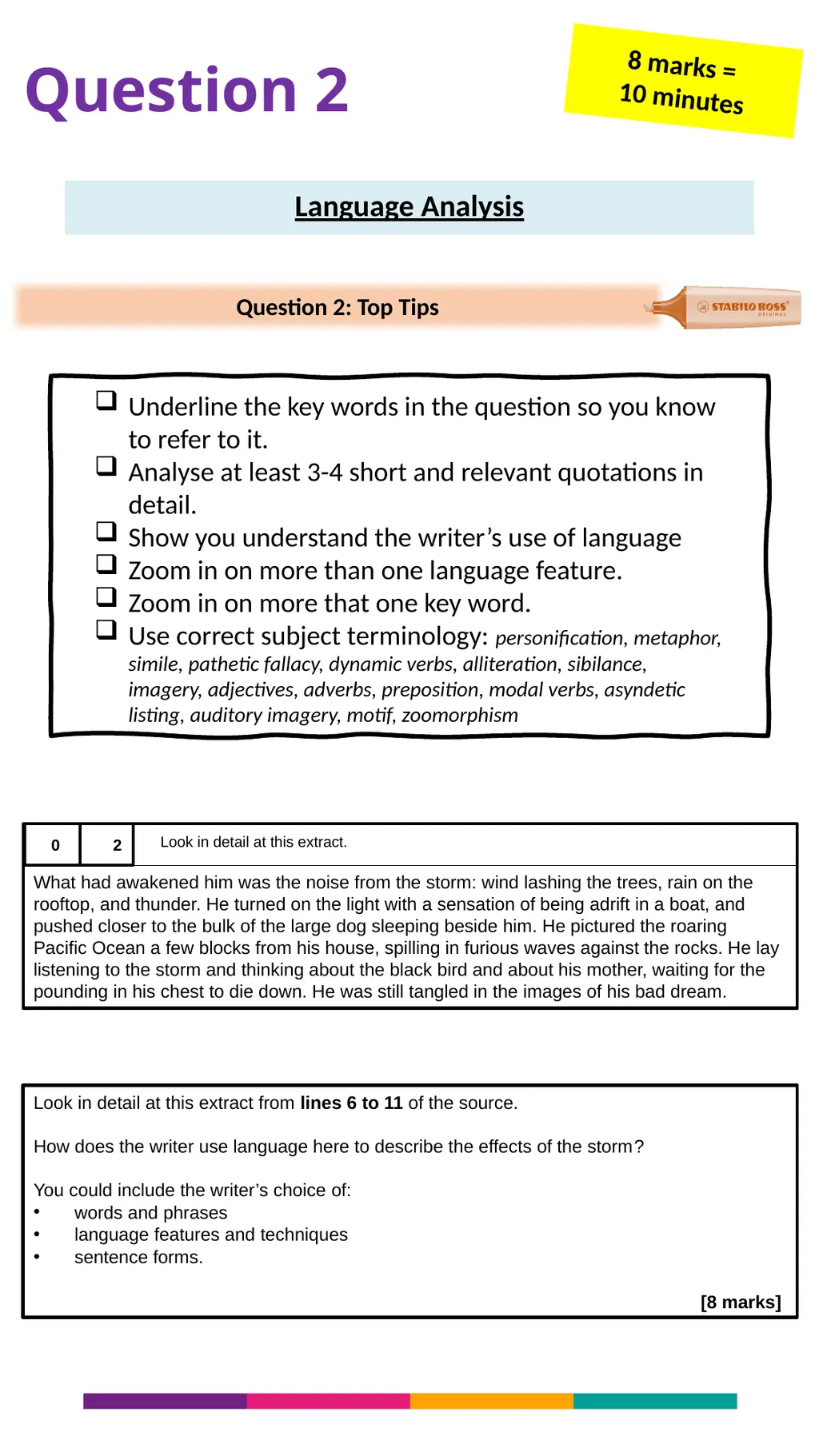 Language Paper 1 Walkthrough Revision Guide What - slide 5 of 16