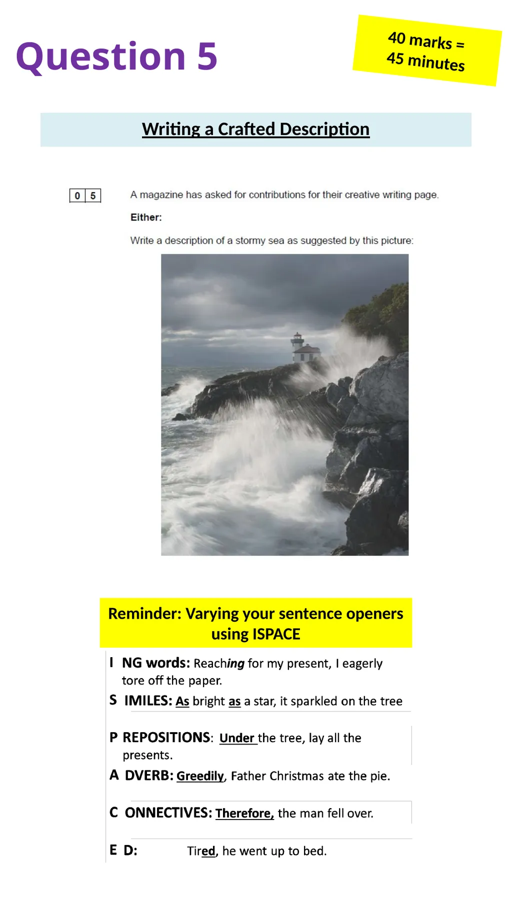 Language Paper 1 Walkthrough Revision Guide What - slide 14 of 16