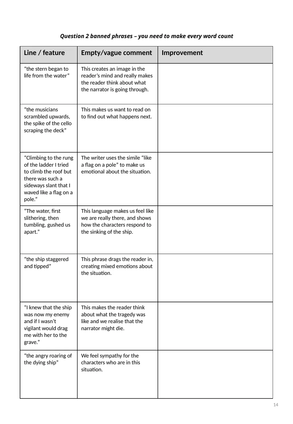 Top tips for AQA English Language Paper 1 – - slide 14 of 23