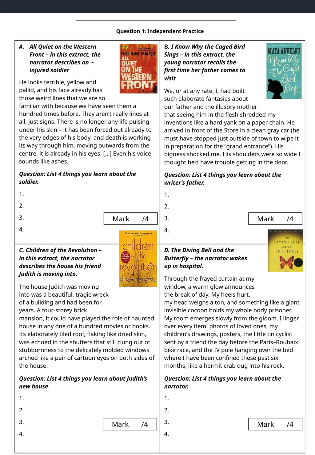 Top tips for AQA English Language Paper 1 – - slide 3 of 23
