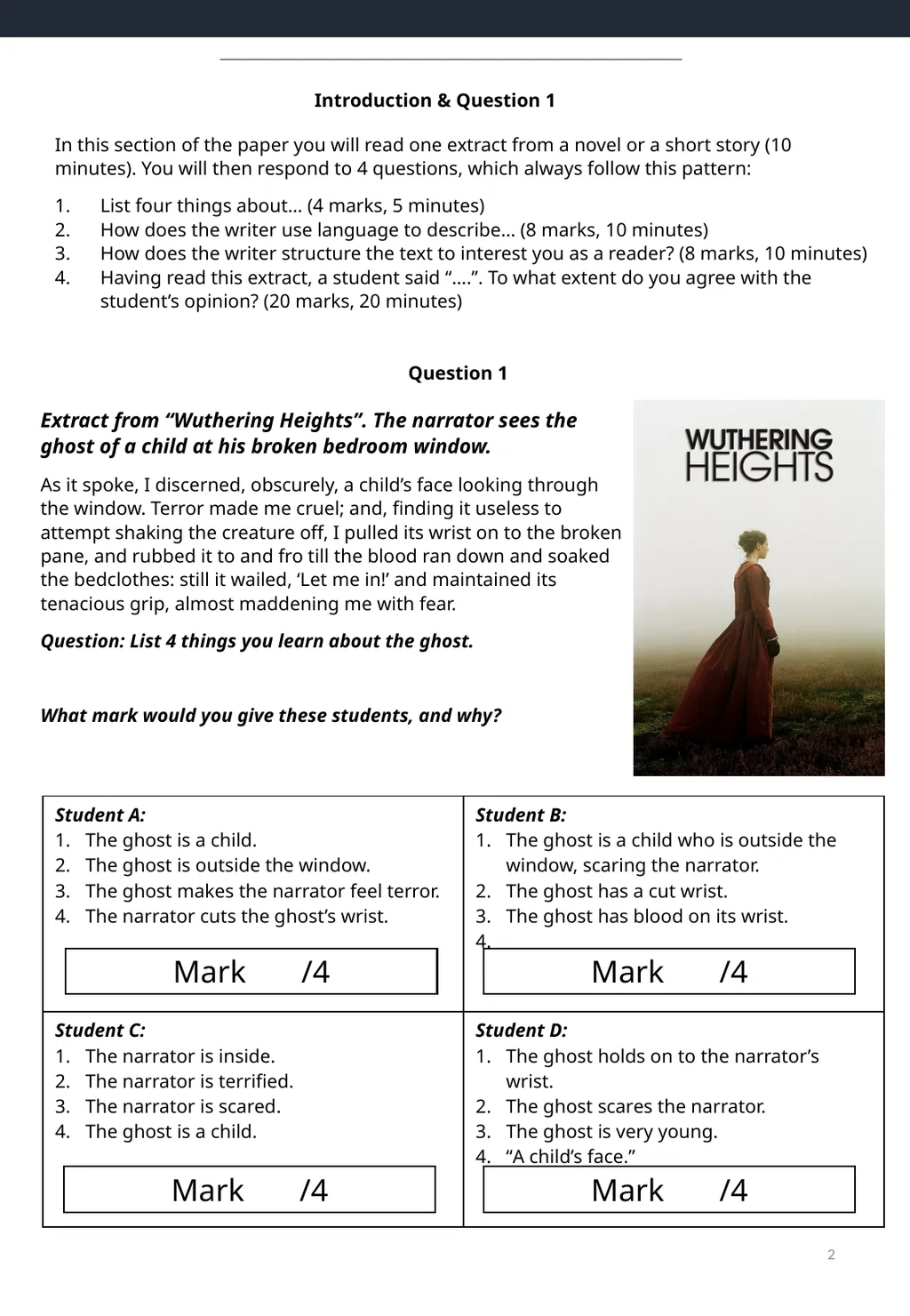 Top tips for AQA English Language Paper 1 – - slide 2 of 23
