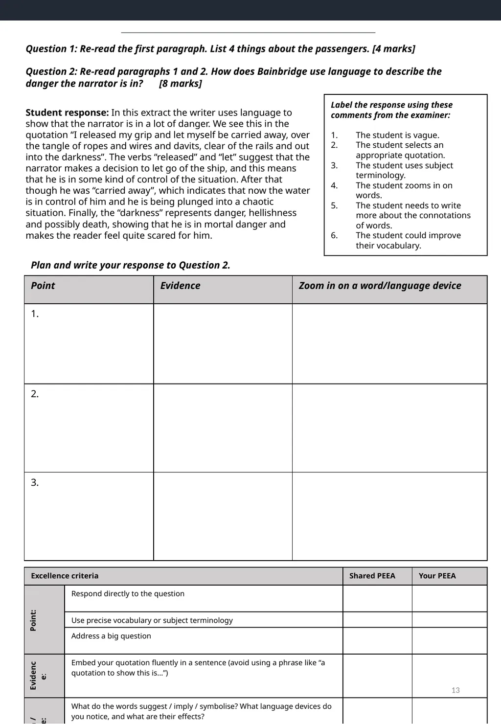 Top tips for AQA English Language Paper 1 – - slide 13 of 23