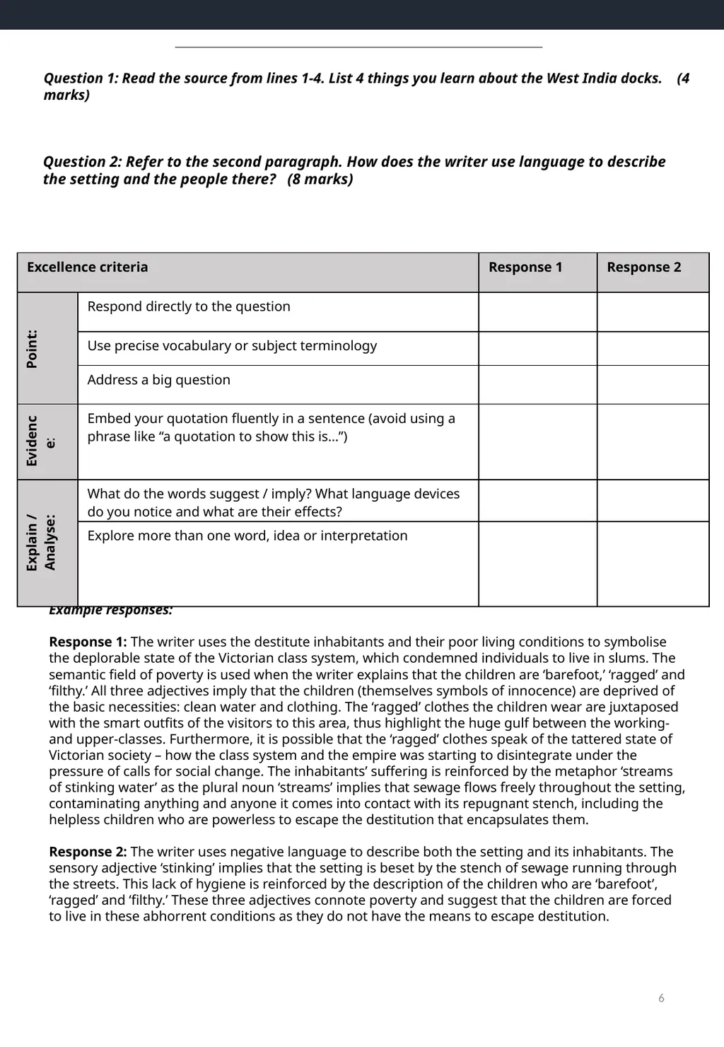 Top tips for AQA English Language Paper 1 – - slide 6 of 23