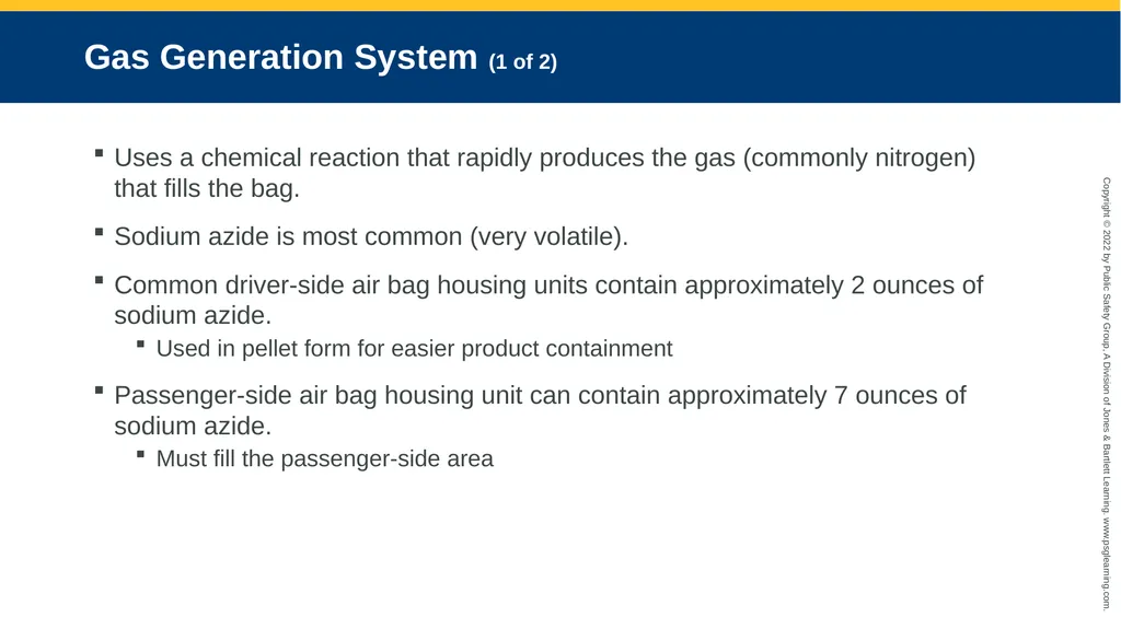 Supplemental Restraint Systems CHAPTER 6 Knowledge - slide 27 of 49