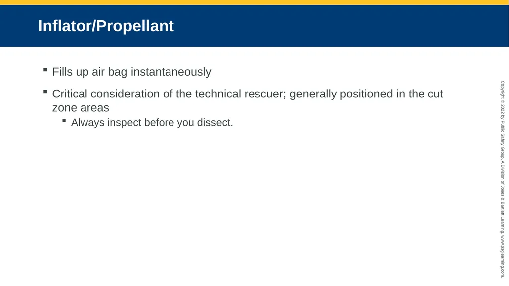 Supplemental Restraint Systems CHAPTER 6 Knowledge - slide 24 of 49