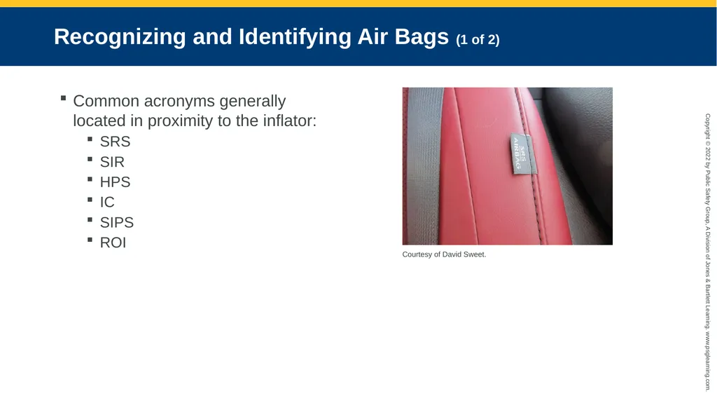 Supplemental Restraint Systems CHAPTER 6 Knowledge - slide 43 of 49