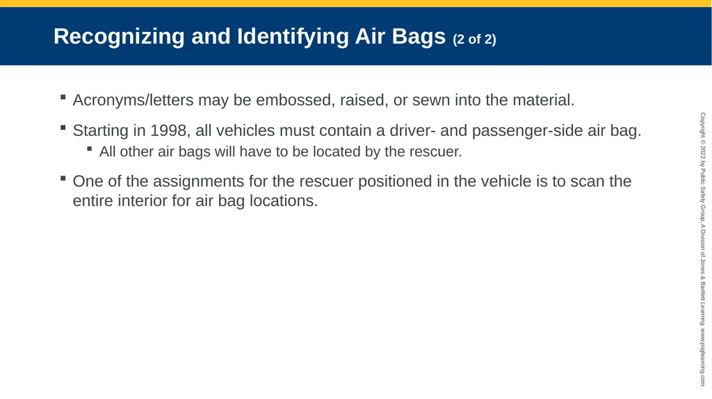 Supplemental Restraint Systems CHAPTER 6 Knowledge - slide 44 of 49