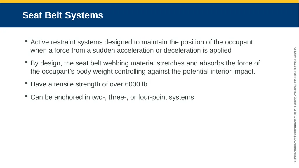Supplemental Restraint Systems CHAPTER 6 Knowledge - slide 34 of 49
