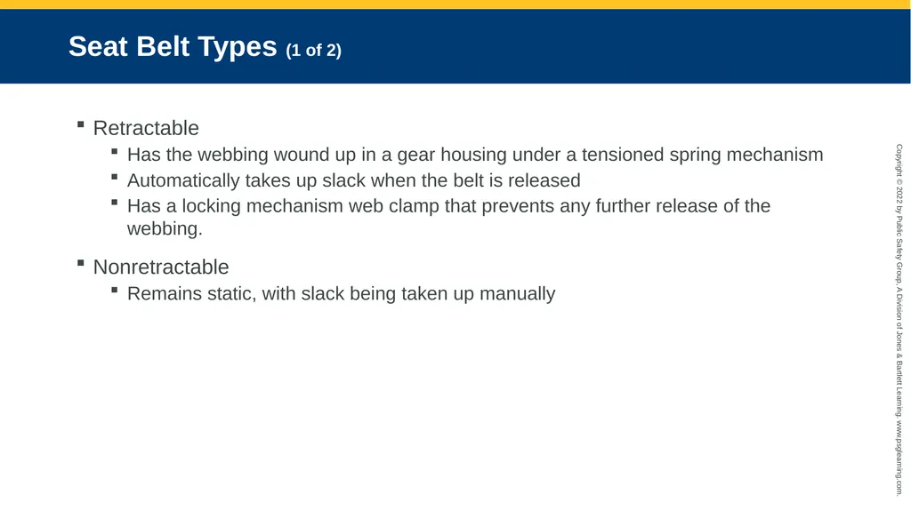 Supplemental Restraint Systems CHAPTER 6 Knowledge - slide 35 of 49