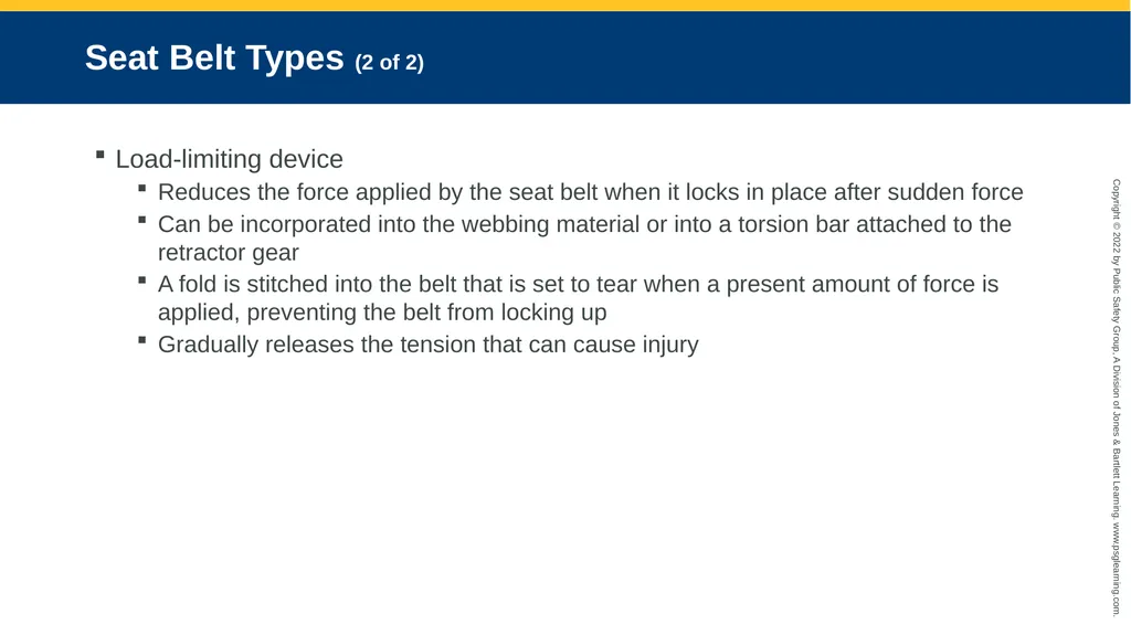 Supplemental Restraint Systems CHAPTER 6 Knowledge - slide 36 of 49