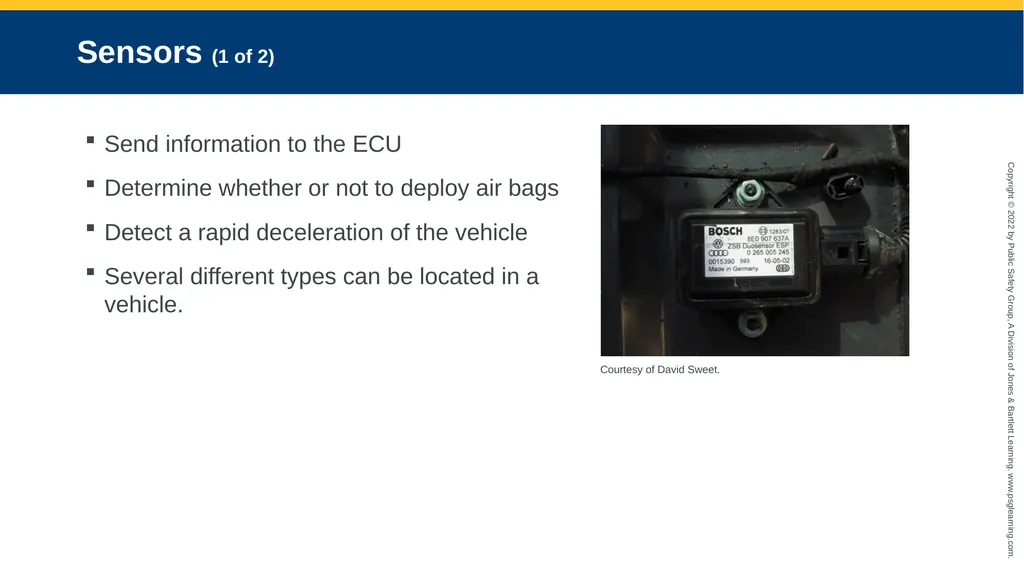 Supplemental Restraint Systems CHAPTER 6 Knowledge - slide 30 of 49