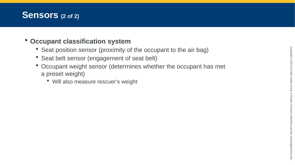 Supplemental Restraint Systems CHAPTER 6 Knowledge - slide 31 of 49