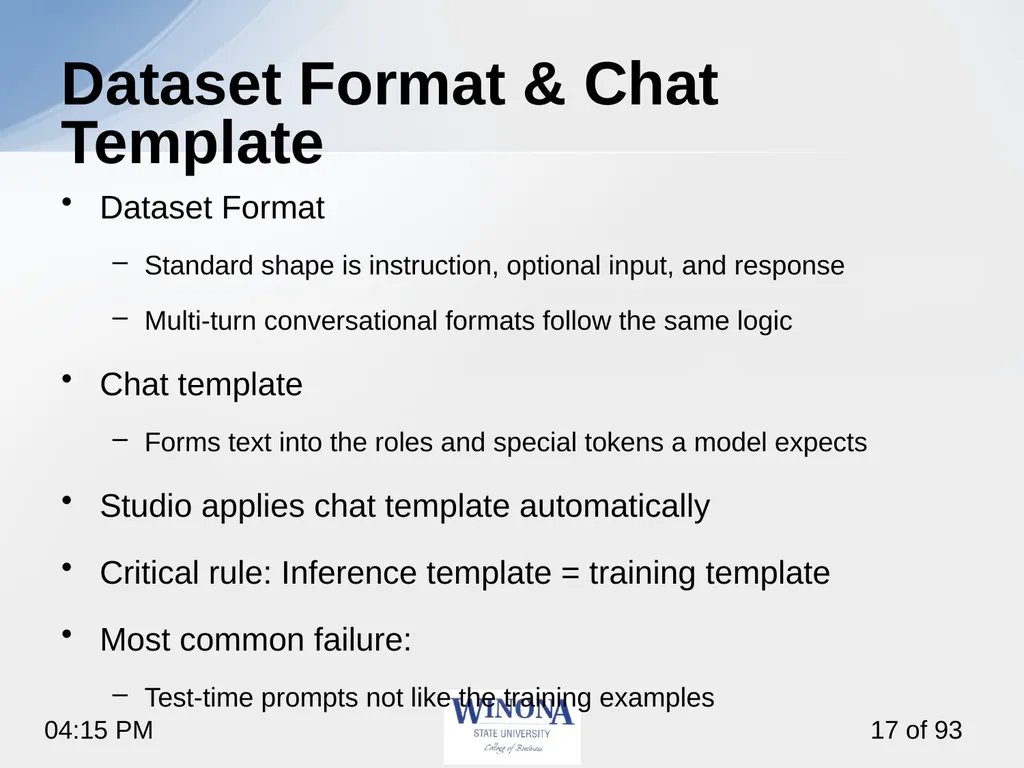 4. Fine-Tuning with Unsloth Studio So far, we used - slide 17 of 26