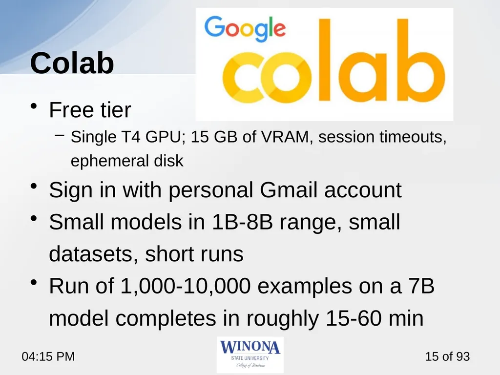 4. Fine-Tuning with Unsloth Studio So far, we used - slide 15 of 26