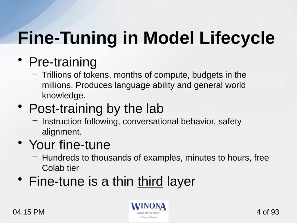 4. Fine-Tuning with Unsloth Studio So far, we used - slide 4 of 26