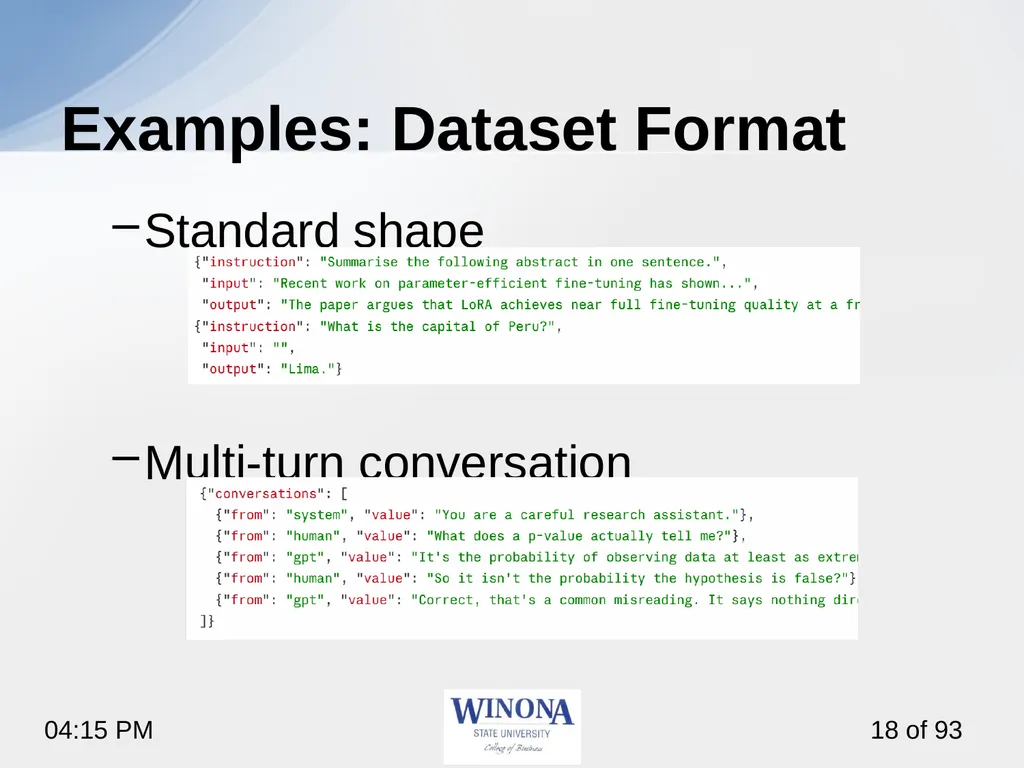 4. Fine-Tuning with Unsloth Studio So far, we used - slide 18 of 26