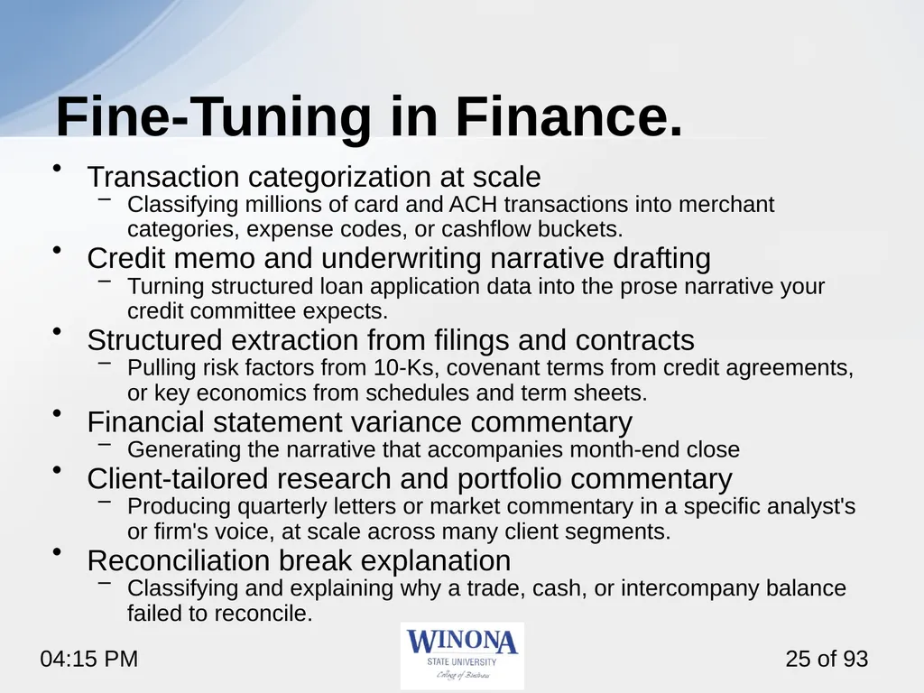 4. Fine-Tuning with Unsloth Studio So far, we used - slide 25 of 26