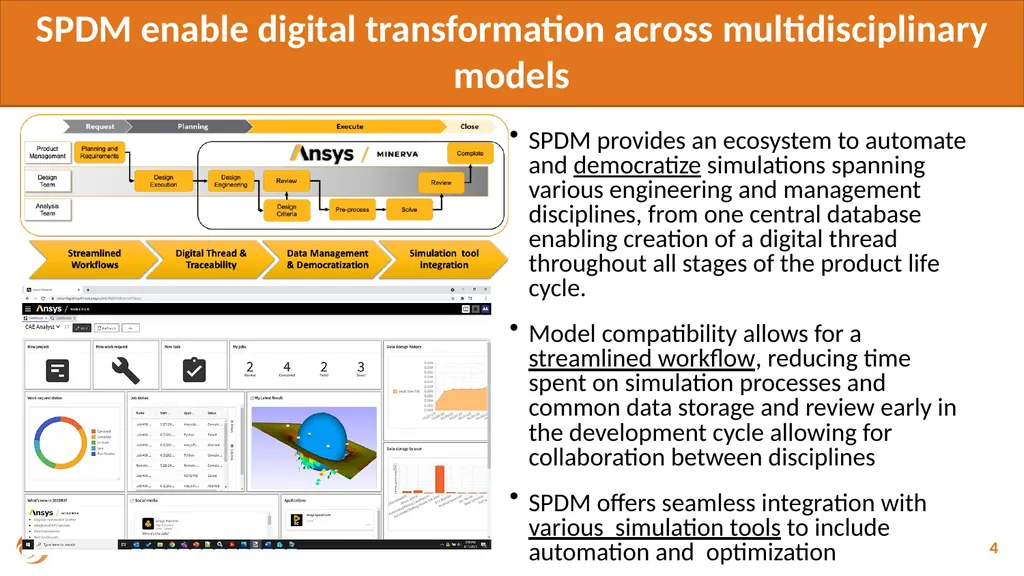 Simulation Process Data Management as part of the - slide 4 of 8
