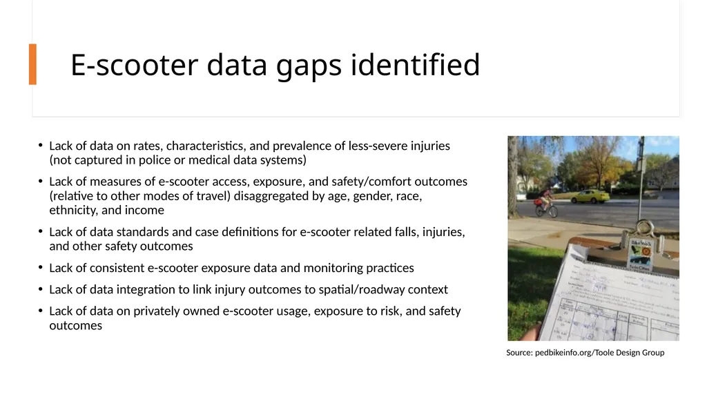 E-scooter Safety Issues and Solutions Project - slide 33 of 38