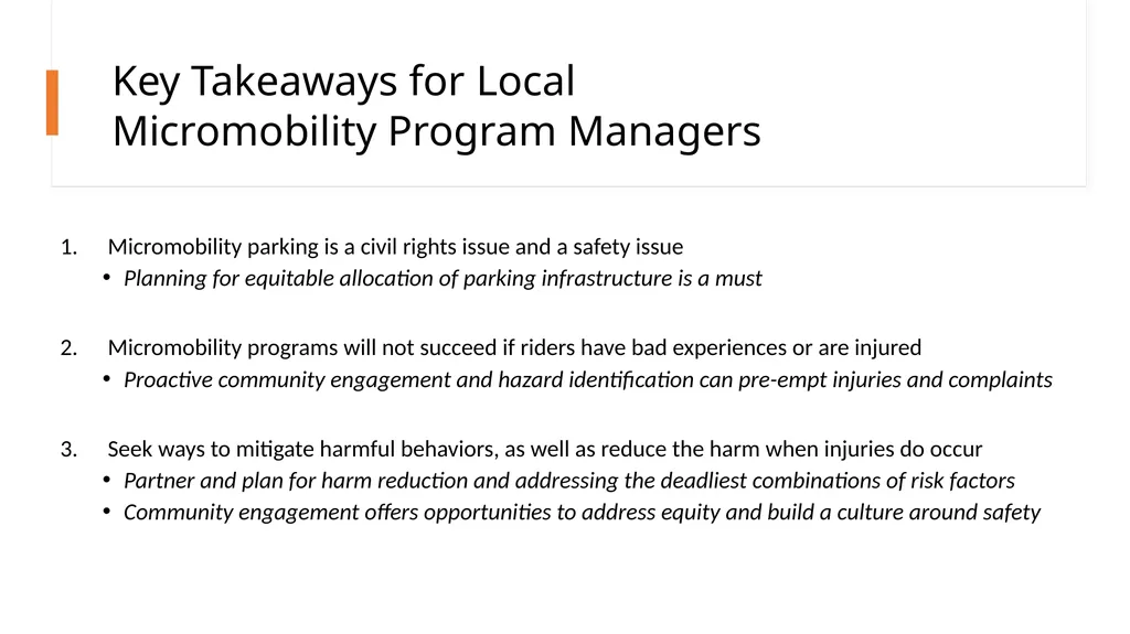E-scooter Safety Issues and Solutions Project - slide 18 of 38