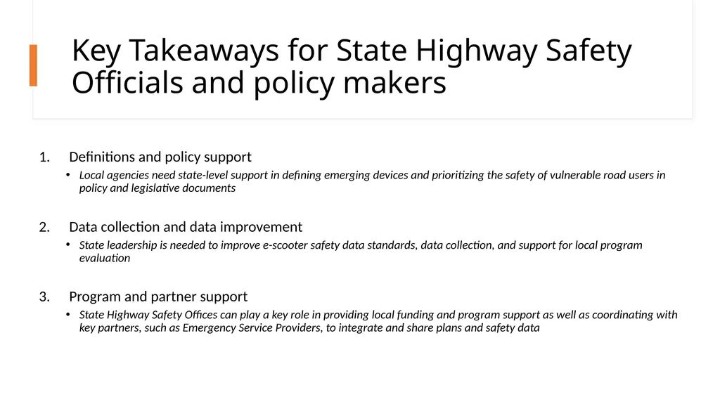 E-scooter Safety Issues and Solutions Project - slide 31 of 38