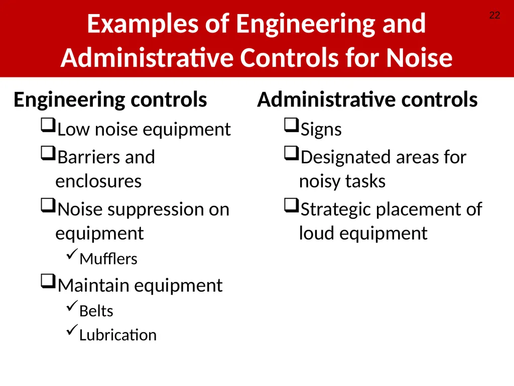 Construction Noise & Hearing Loss Prevention 30 - slide 22 of 31