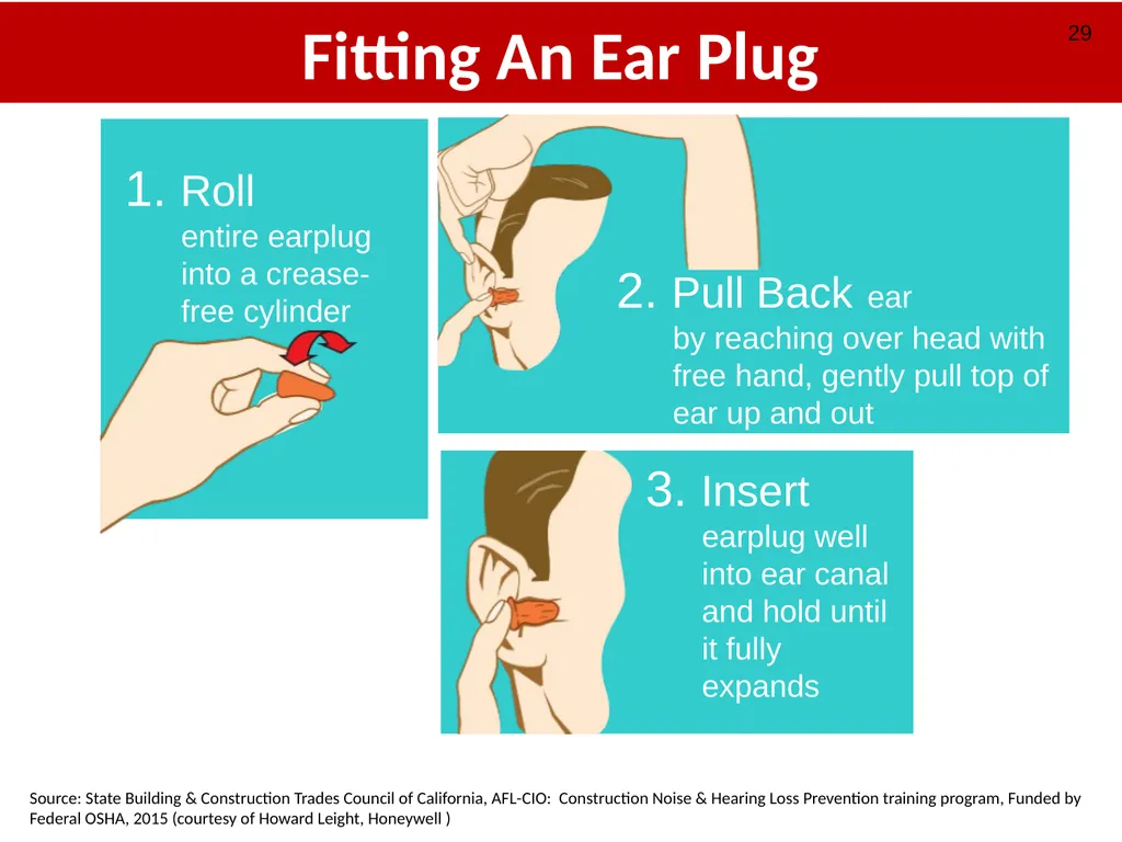 Construction Noise & Hearing Loss Prevention 30 - slide 29 of 31