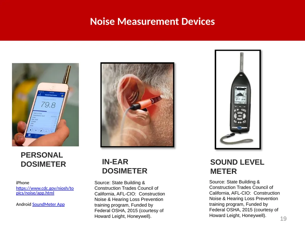 Construction Noise & Hearing Loss Prevention 30 - slide 19 of 31