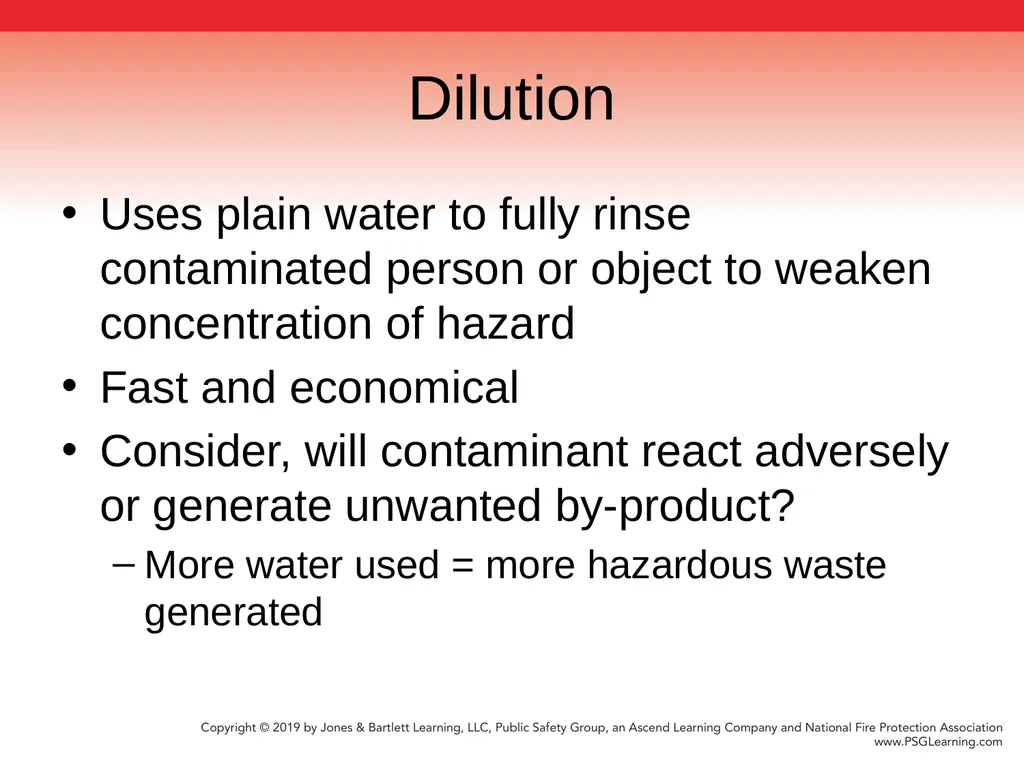 Chapter 9 Technical Decontamination Objectives: - slide 29 of 63