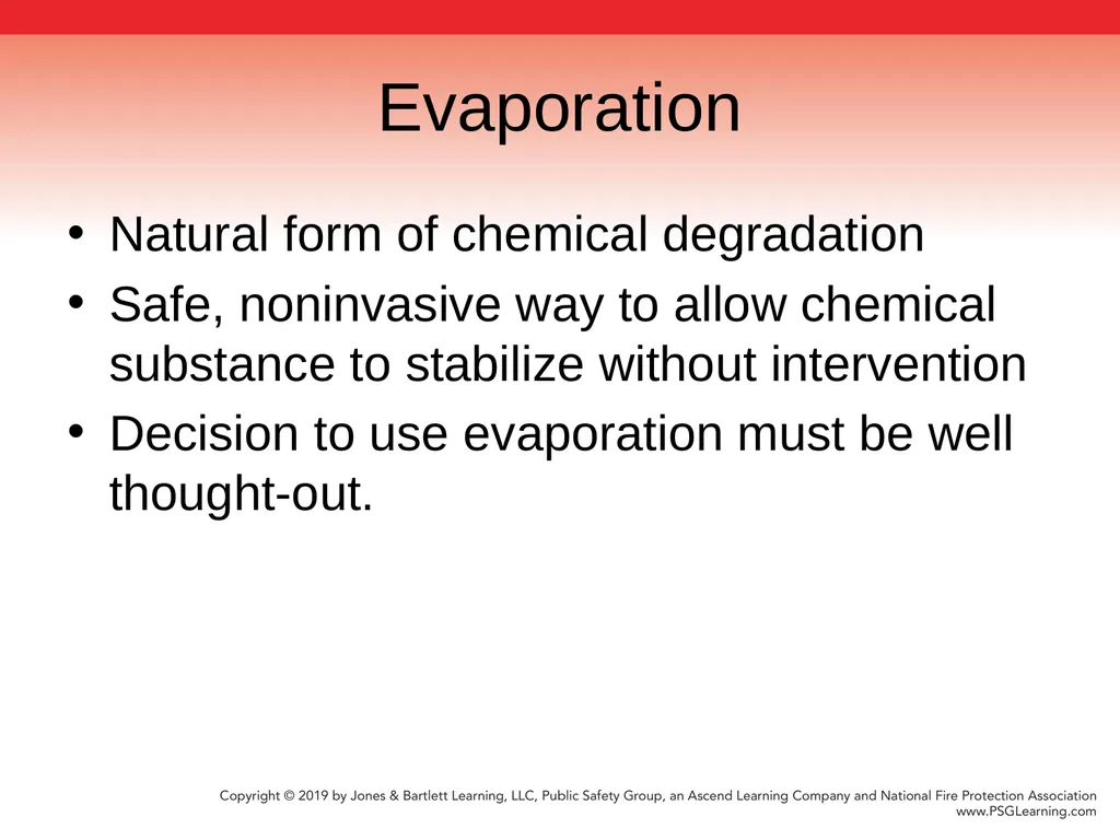 Chapter 9 Technical Decontamination Objectives: - slide 31 of 63