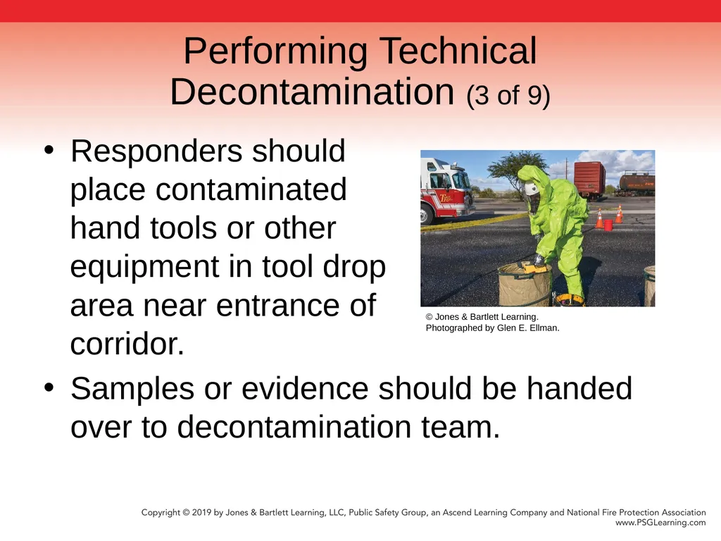 Chapter 9 Technical Decontamination Objectives: - slide 46 of 63