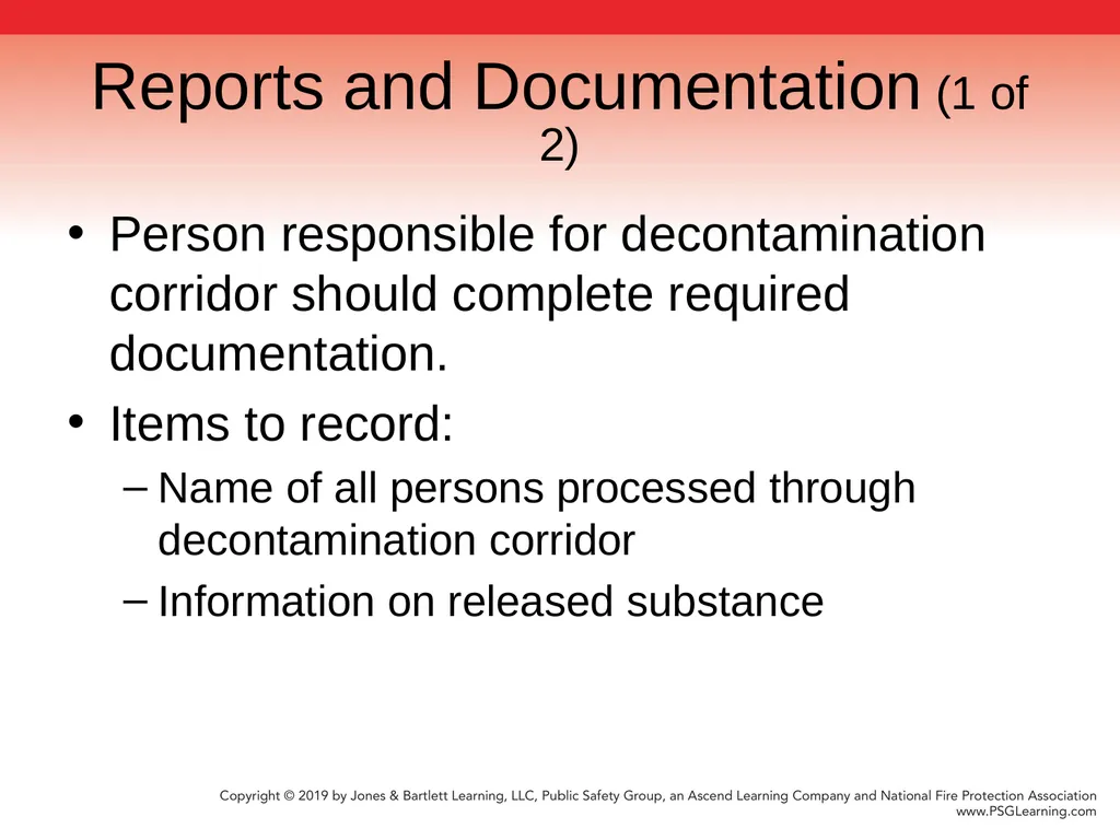Chapter 9 Technical Decontamination Objectives: - slide 56 of 63
