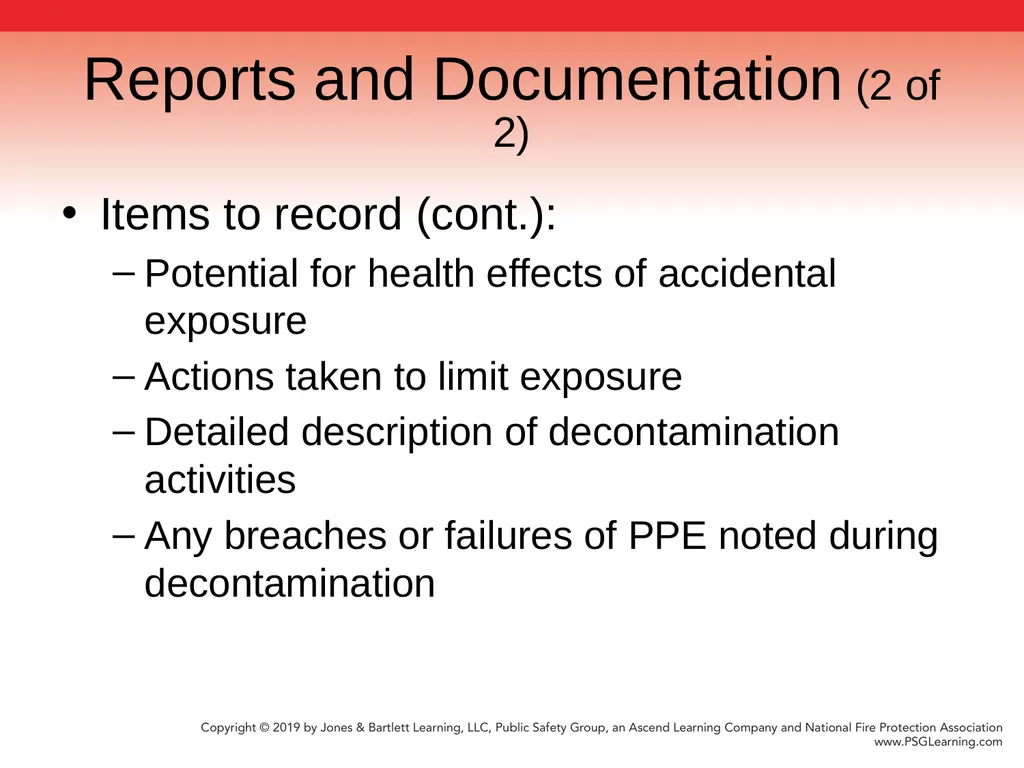 Chapter 9 Technical Decontamination Objectives: - slide 57 of 63