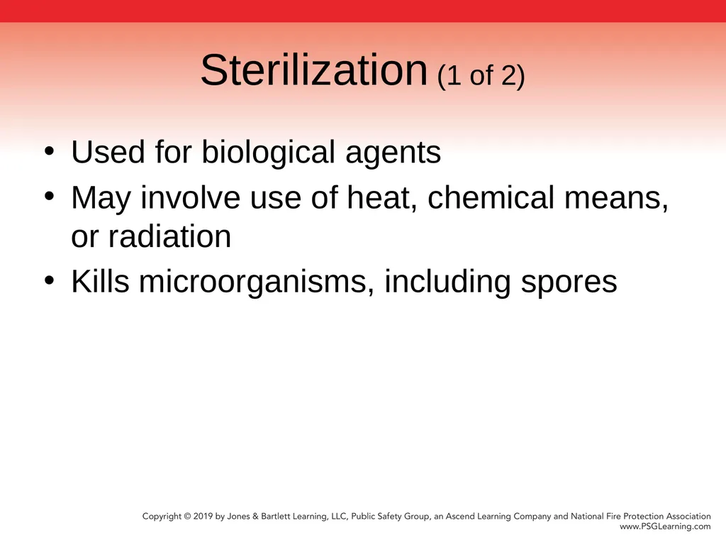 Chapter 9 Technical Decontamination Objectives: - slide 34 of 63
