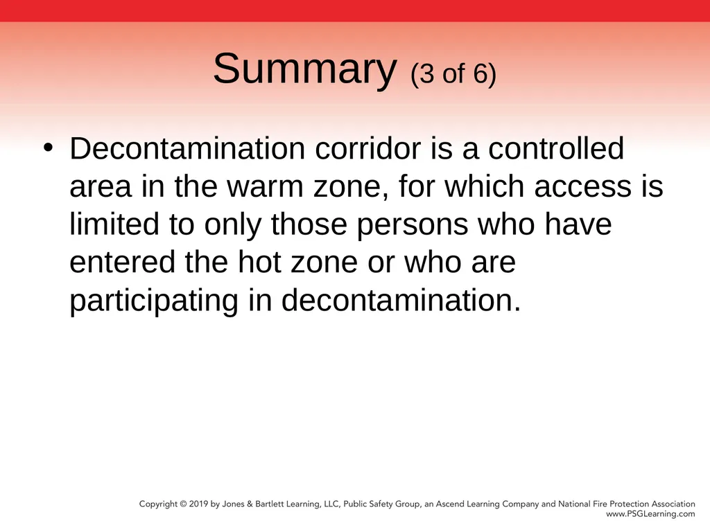 Chapter 9 Technical Decontamination Objectives: - slide 60 of 63