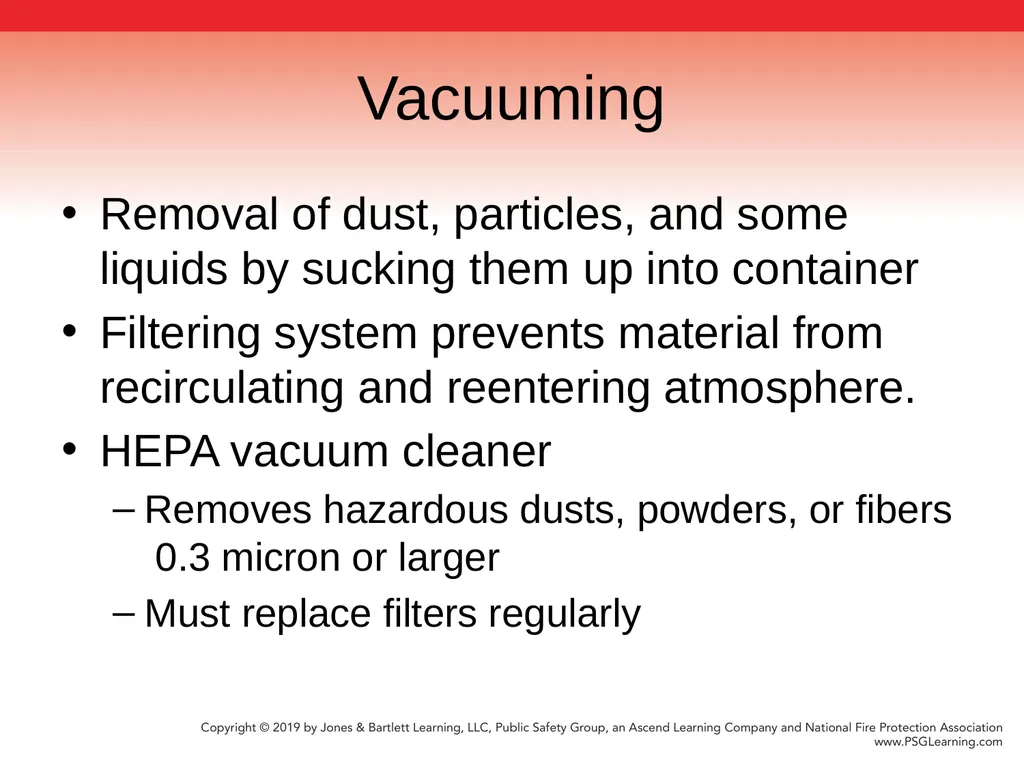 Chapter 9 Technical Decontamination Objectives: - slide 26 of 63